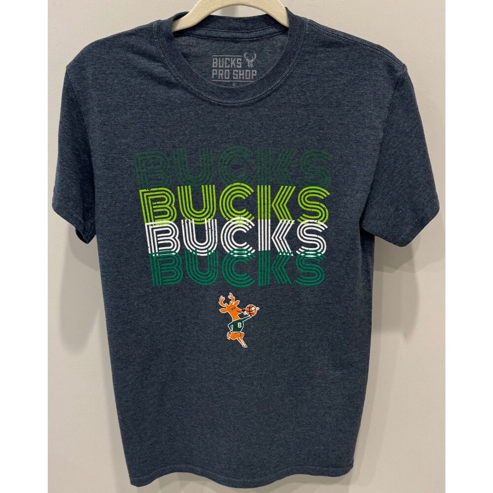 Milwaukee Bucks Bango Mascot Retro - Bucks Pro Shop T-Shirt - Men's Size Small